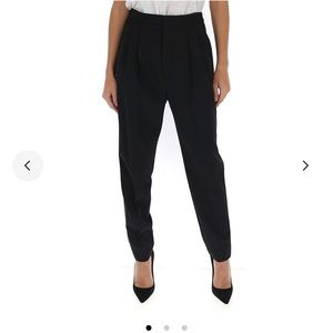 Saint Laurent Linen Black Pants